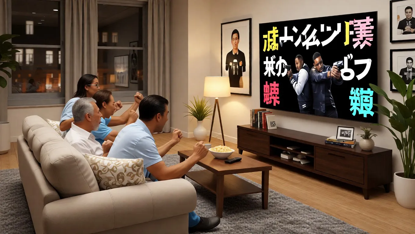 People watching tv